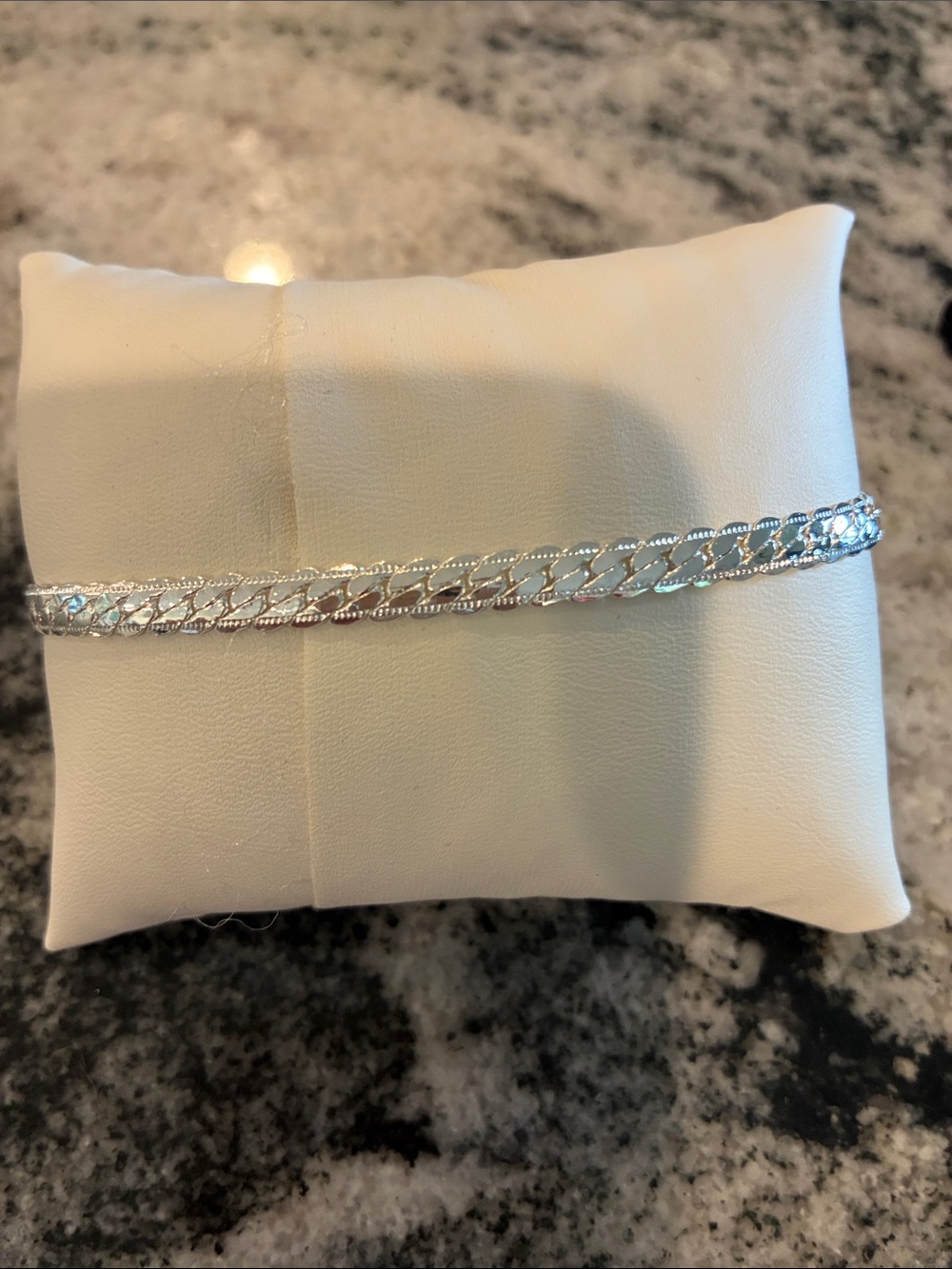 925 Sterling Silver Women's Flat Chain Bracelet - Silver